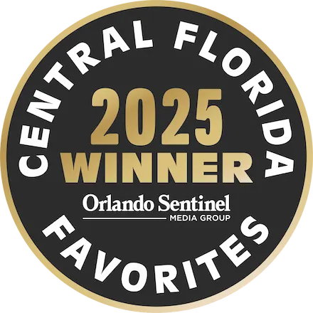 Gold-Winner-O Central Florida Favorites 2025 Winner badge from Orlando Sentinel Media Group